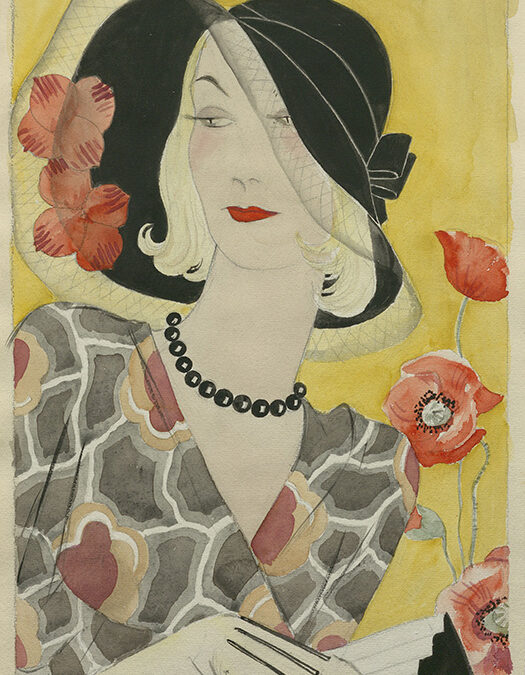 Frau mit elegantem Hut (Mia Münster)